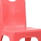 Flash Furniture Red Plastic School Chair-11"H Seat, PK4 4-YU-YCX4-011-RED-GG - alternate 10